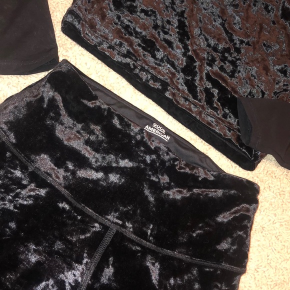 Black Velvet GOOD AMERICAN lounge set!! - Picture 4 of 5